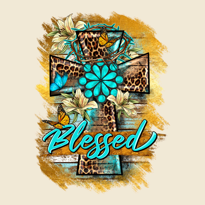 Western Cross Blessed Lily Butterfly Premium Tee by BarkalooDesign | Teevron