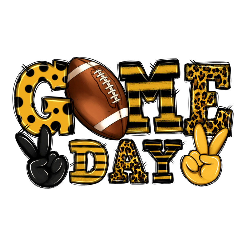 Game Day Yellow And Black Team Color Zipper Hoodie by HowdyJamesFarm | Teevron