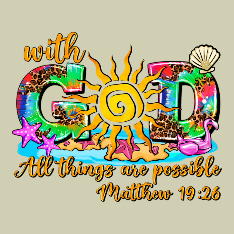 With God All Things Are Possible Summer Heavy Core Tee by AdoDesignShop | Teevron