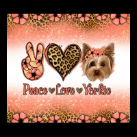 Peace Love Yorkie Ladies Tee | Teevron