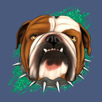 Bulldog Green Glitter Vintage Hoodie | Teevron