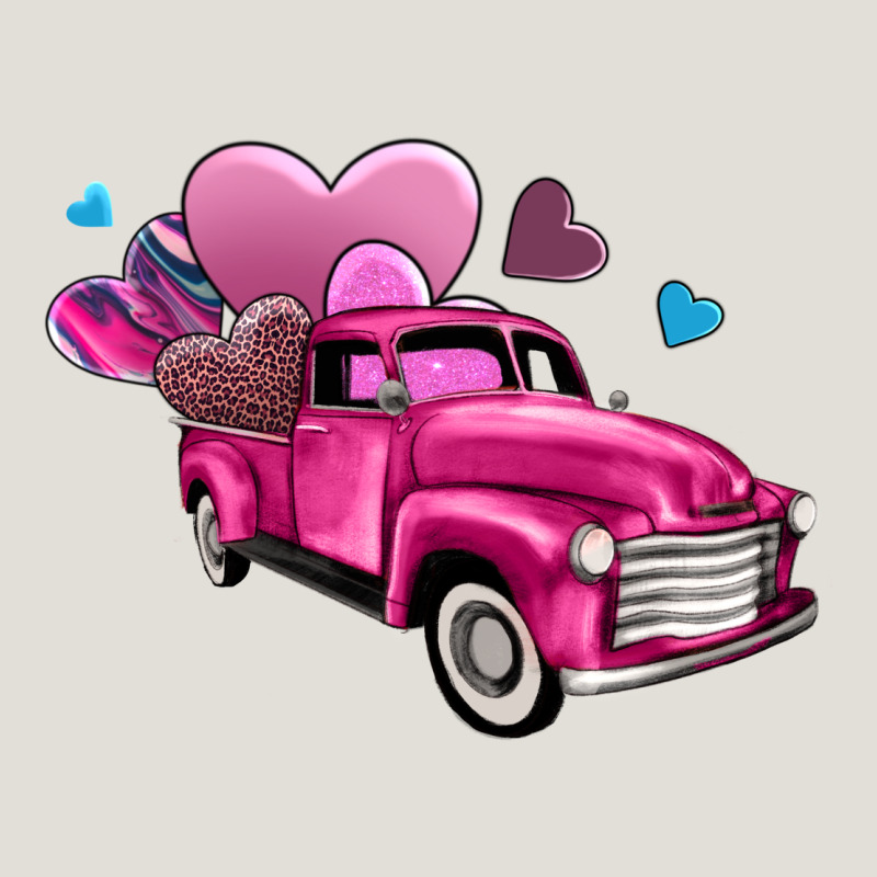 Truck With Hearts Heavy Core Tee by AdoDesignShop | Teevron