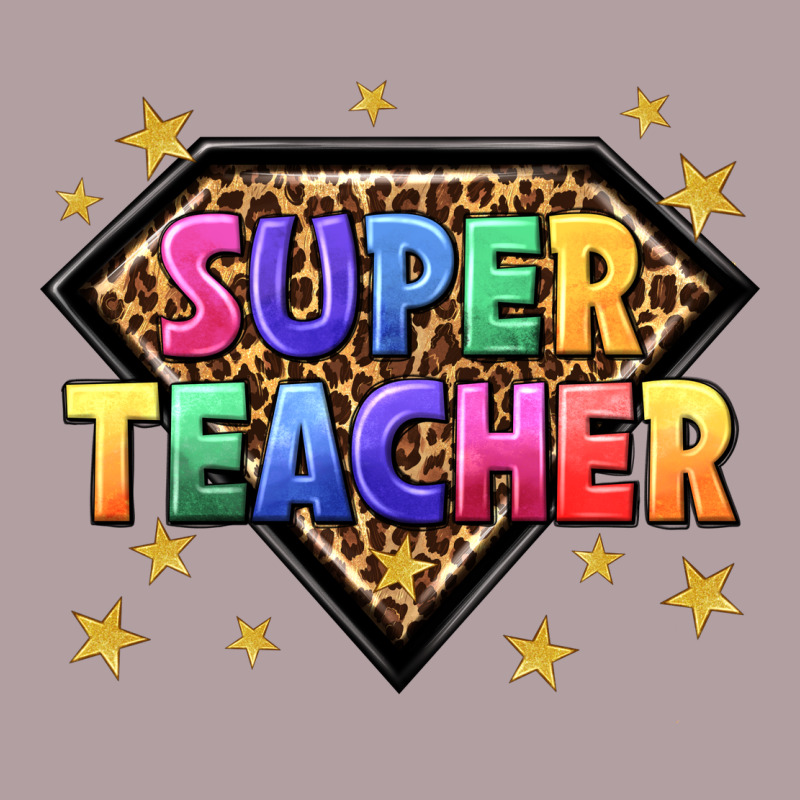 Super Teacher With Leopard Vintage Hoodie by NancyCooperArtShop | Teevron