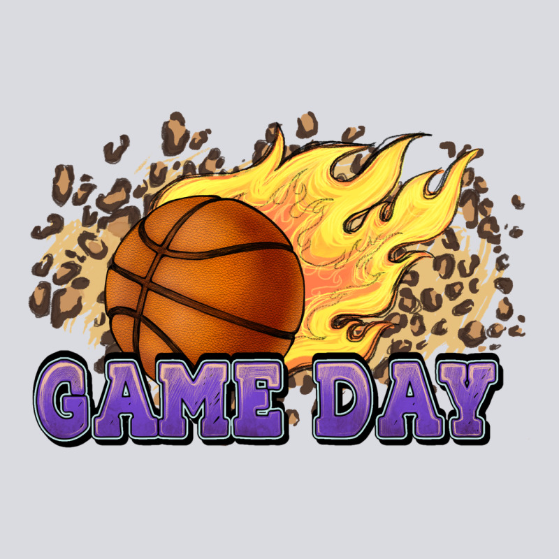Game Day Basketball Leopard Flames Fireball Zipper Hoodie by HowdyJamesFarm | Teevron