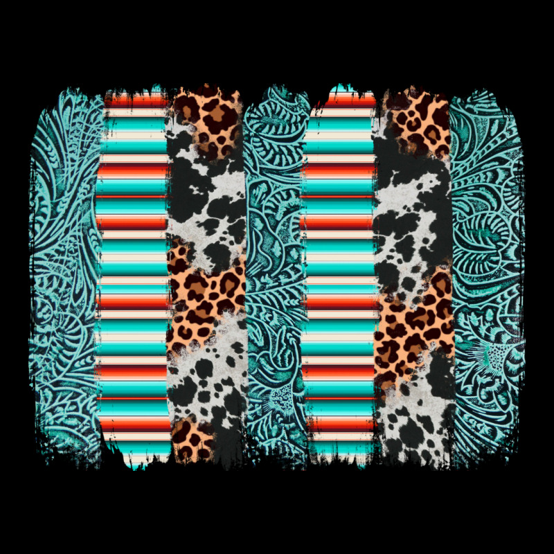 Serape Leopard Cowhide  Brushstroke Ladies Tee by AdoDesignShop | Teevron