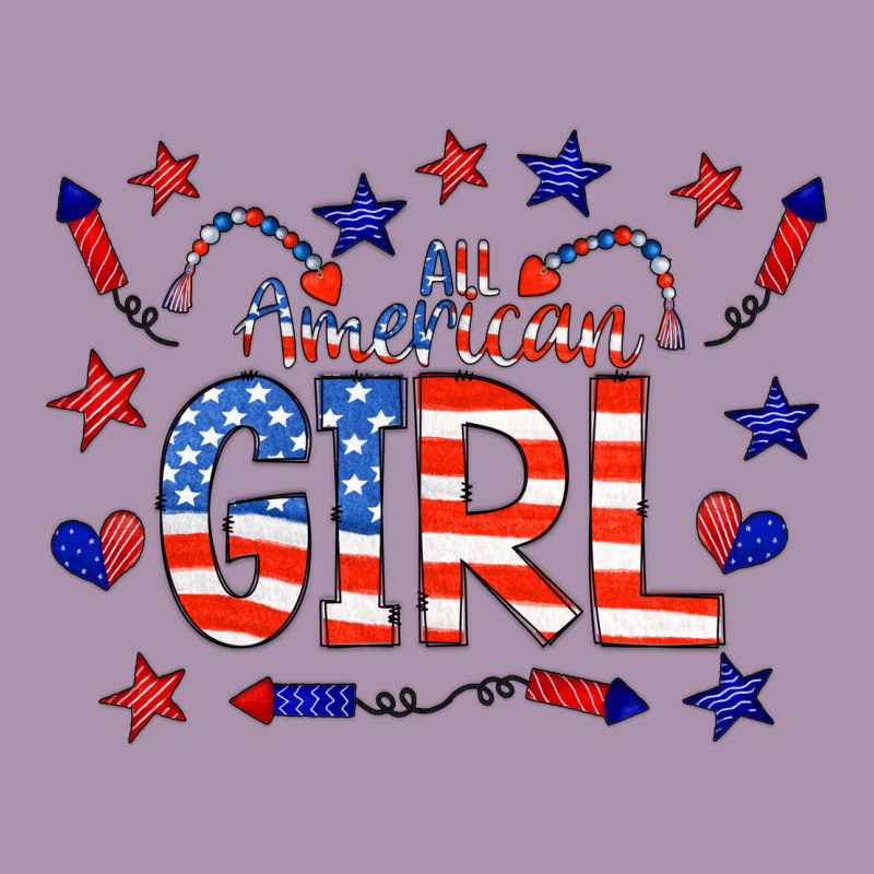 All American Girl Doodle Letters Heavyweight Hoodie by CowCowDesign | Teevron