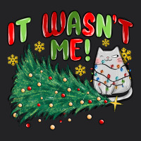 It Wasn't Me! Christmas Cat Vintage Tee | Teevron
