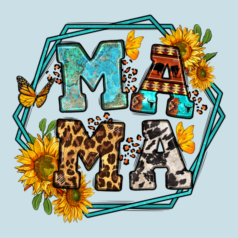 Sunflowers Hexagon Frame Mama Ladies Tee by Jasminsmagicworld | Teevron