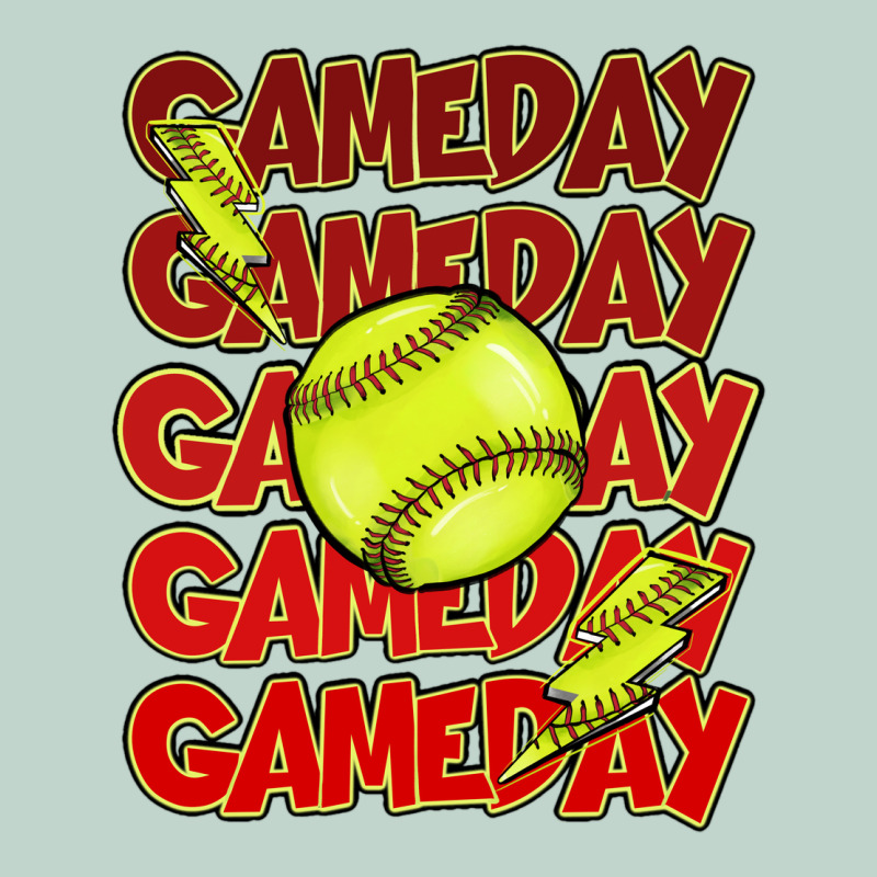 Game Day Softball Lightning Bolt Zipper Hoodie by HowdyJamesFarm | Teevron