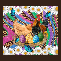 Easter Farm Chicken Chick Rooster Daisys Butterfly Sunflower Eggs Glit Heavy Core Tee | Teevron