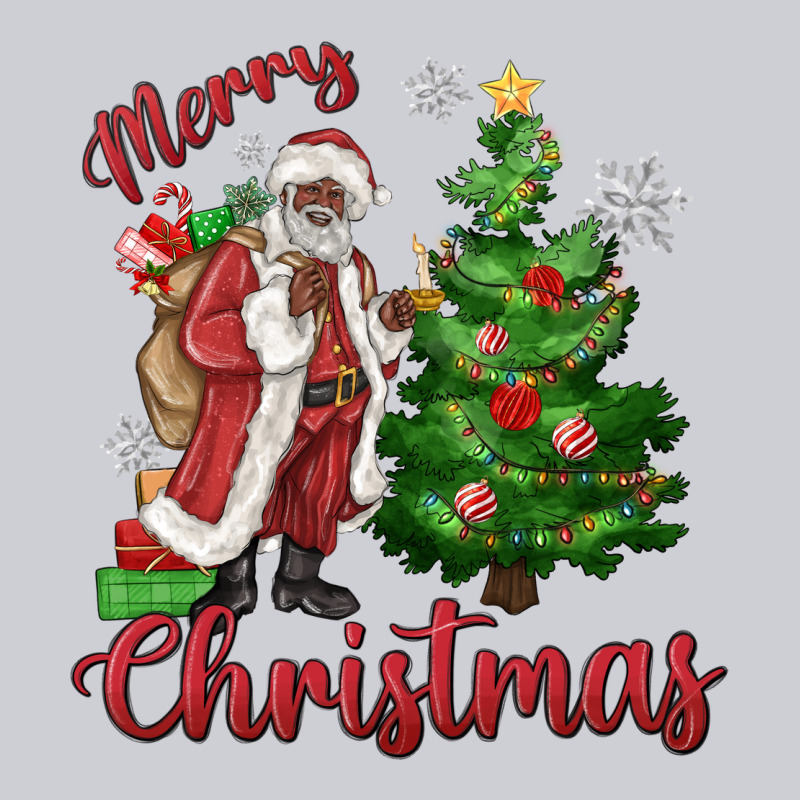 Merry Christmas Black Santa Classic Tee by MaliasSmallBusiness | Teevron