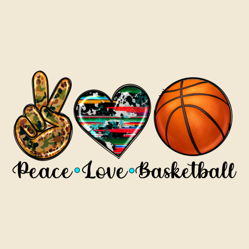 Peace Love Basketball Ladies Tee by Artiststas | Teevron