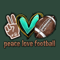 Peace Love Football Zipper Hoodie | Teevron