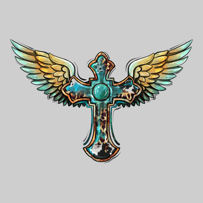 Western Cross Wings Premium Tee by BarkalooDesign | Teevron