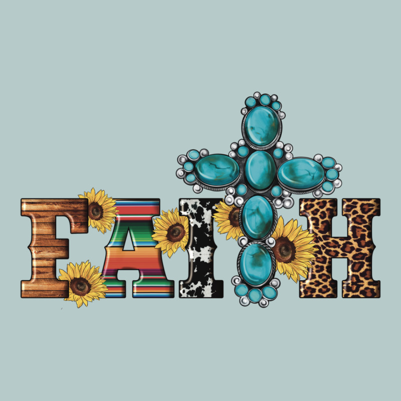 Western Gemstone Cross Faith Heavy Core Tee by Artiststas | Teevron