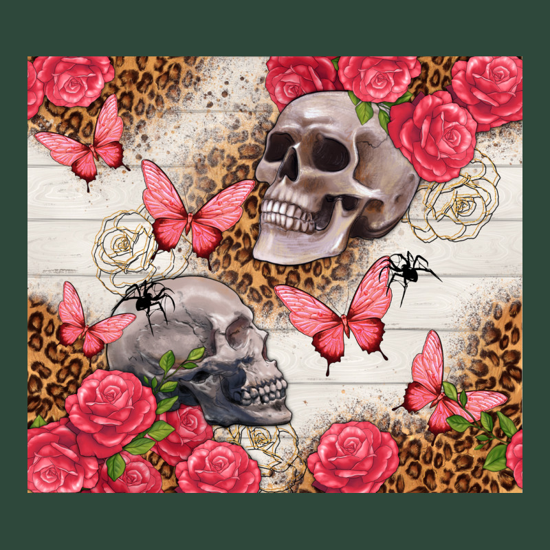 Skulls And Roses Tumbler Zipper Hoodie by TumblerDesignByShophia | Teevron