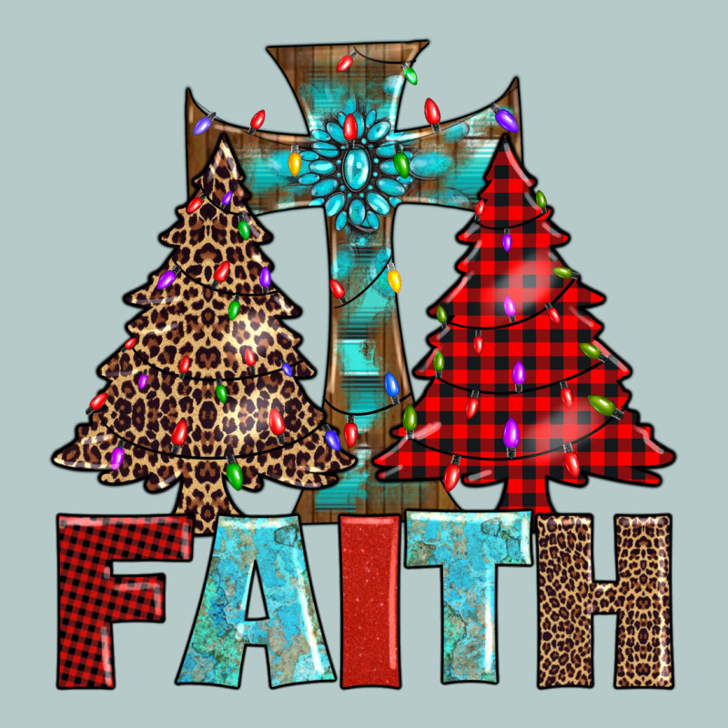 Cross And Christmas Trees Heavy Core Tee by AdoDesignShop | Teevron