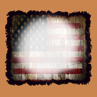 America Wood Flag With Bbeach Effect Heavyweight Hoodie | Teevron