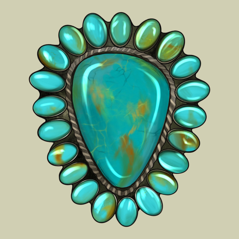 Western Gemstone Turquoise Heavy Core Tee by Artiststas | Teevron