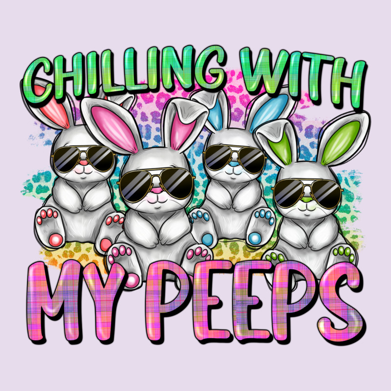 Chilling With My Peeps Easter Bunnies Premium Hoodie by CowGirlArtShop | Teevron