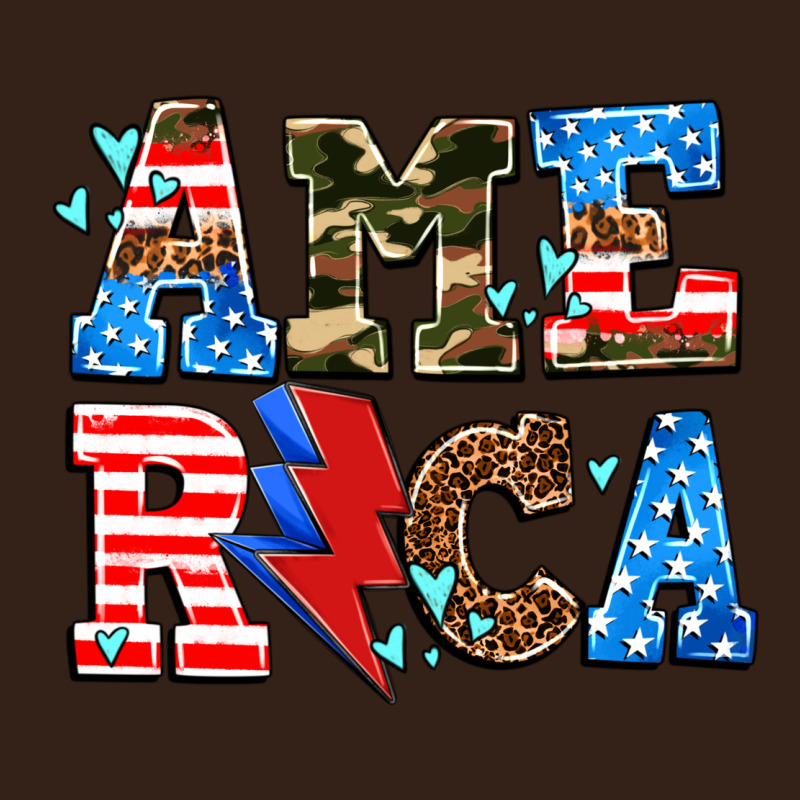 America With Heart Heavy Core Tee by AdoDesignShop | Teevron