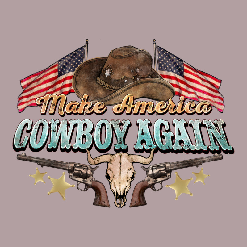 Make America Cowboy Again Vintage Hoodie by NancyCooperArtShop | Teevron