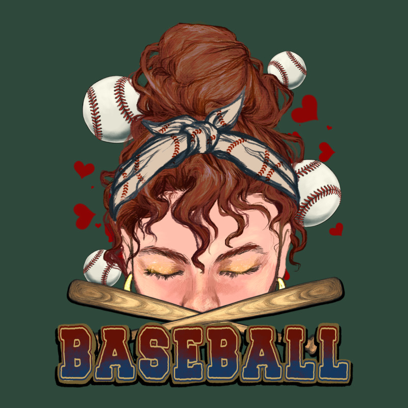 Messy Bun Baseball Zipper Hoodie by HowdyJamesFarm | Teevron