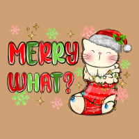 Merry What Christmas Cat Vintage Tee | Teevron