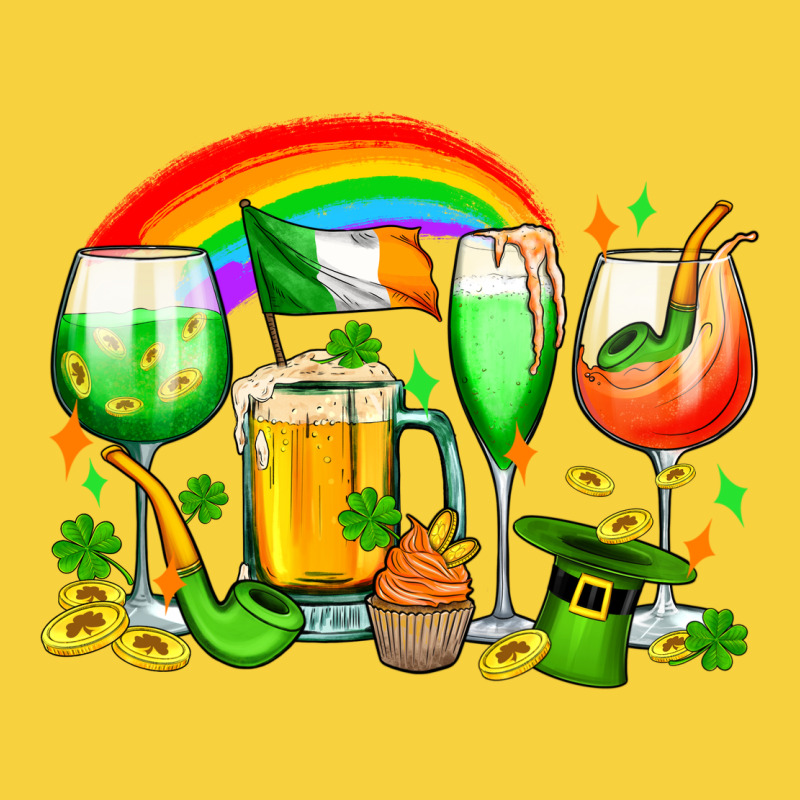 Wine Glasses St. Patricks Premium Sweatshirt by OliviaCreatesArt | Teevron