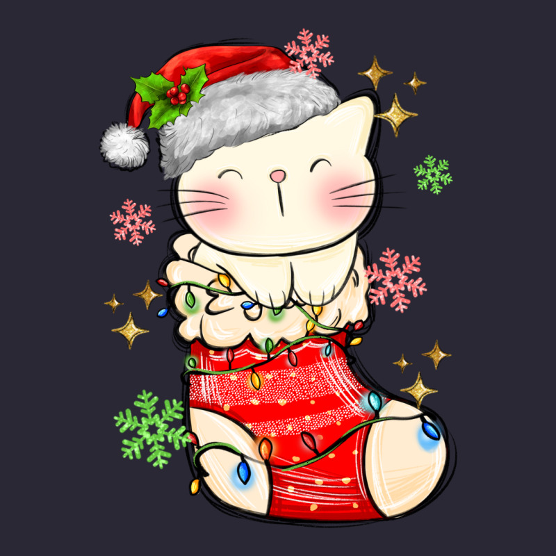 Christmas Cat In Vintage Tee by MaliasSmallBusiness | Teevron