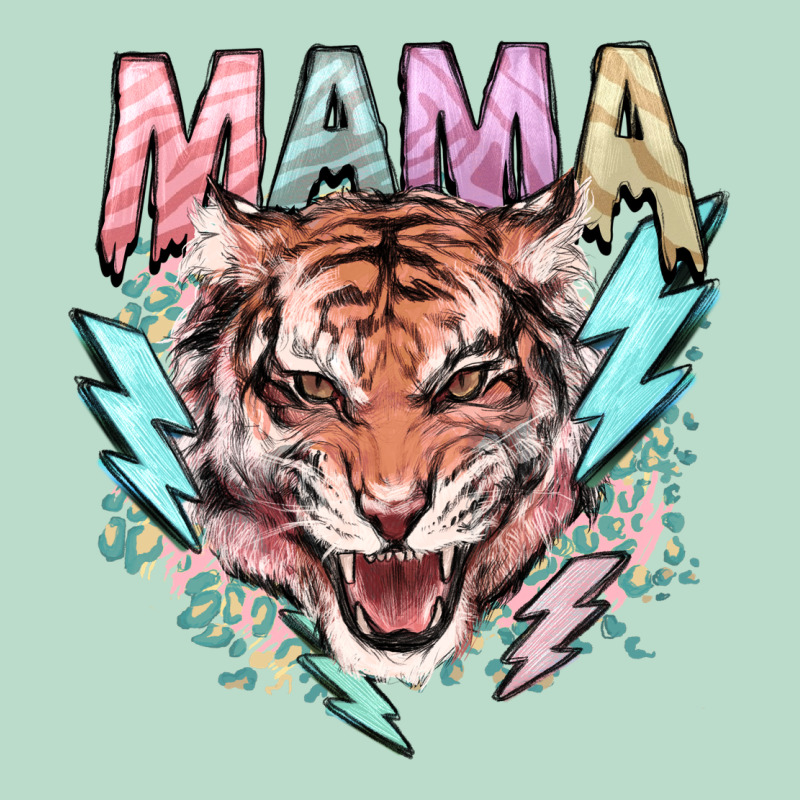 Mama Tiger Lightning Bolt Premium Hoodie by HowdyJamesFarm | Teevron