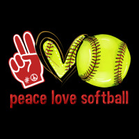 Peace Love Softball Zipper Hoodie | Teevron