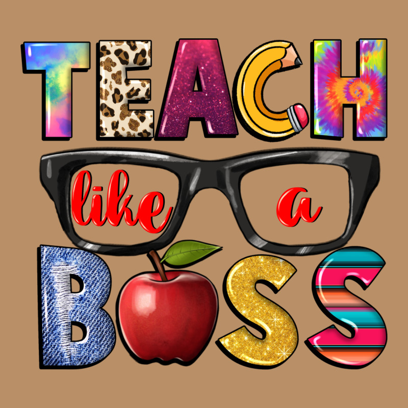 Teach Like A Boss Vintage Hoodie by NancyCooperArtShop | Teevron