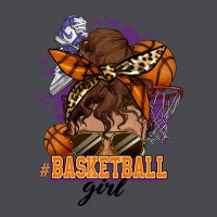 Messy Bun Basketball Girl Zipper Hoodie | Teevron