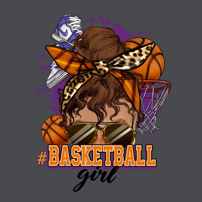 Messy Bun Basketball Girl Zipper Hoodie by HowdyJamesFarm | Teevron