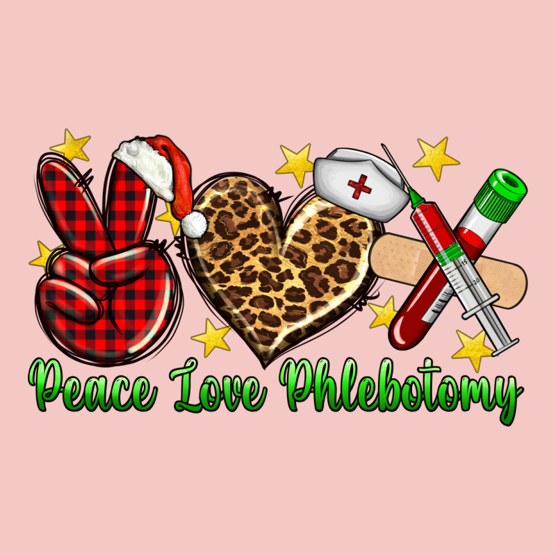 Peace Love Phlebotomy Christmas Urban Heavy Tee by NancyCooperArtShop | Teevron