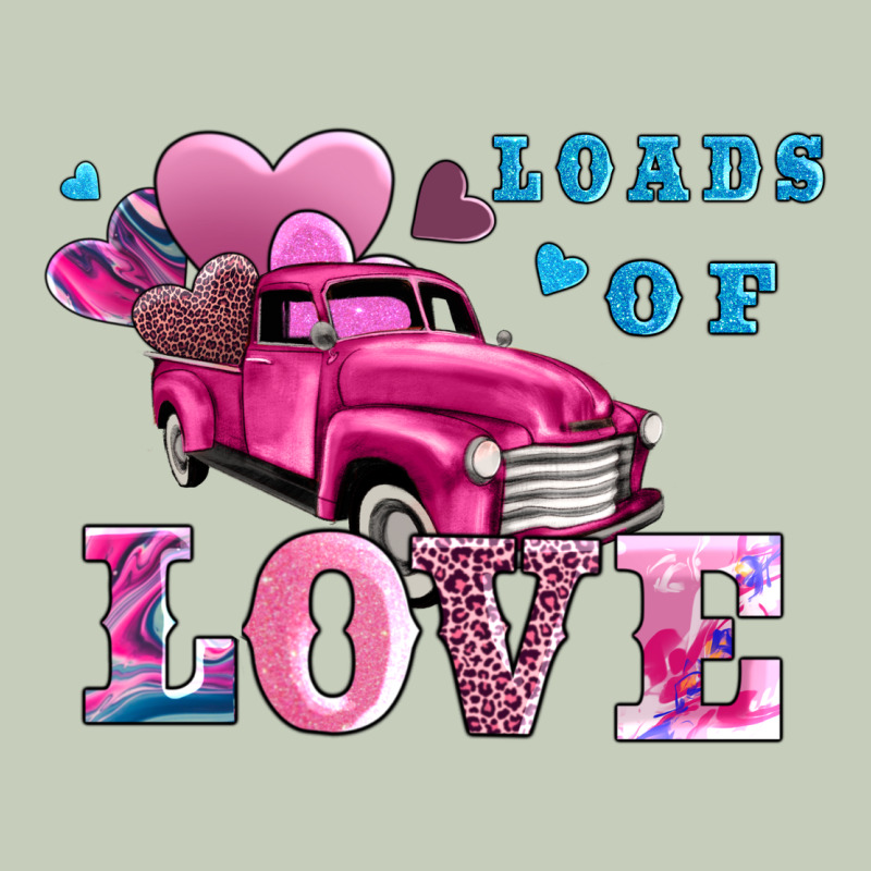 Loads Of Love Wıth Truck Ladies Tee by AdoDesignShop | Teevron