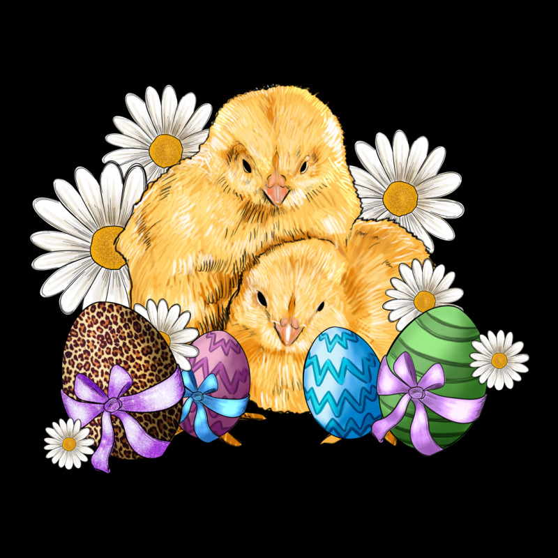 Chicks Eggs Daisy Easter Ladies Tee by Artiststas | Teevron
