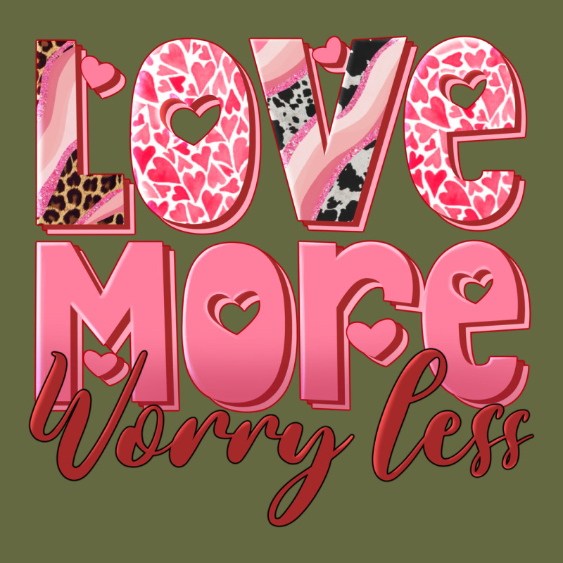 Love More Worry Less Long Sleeve Tee by RanaPortraitStore | Teevron