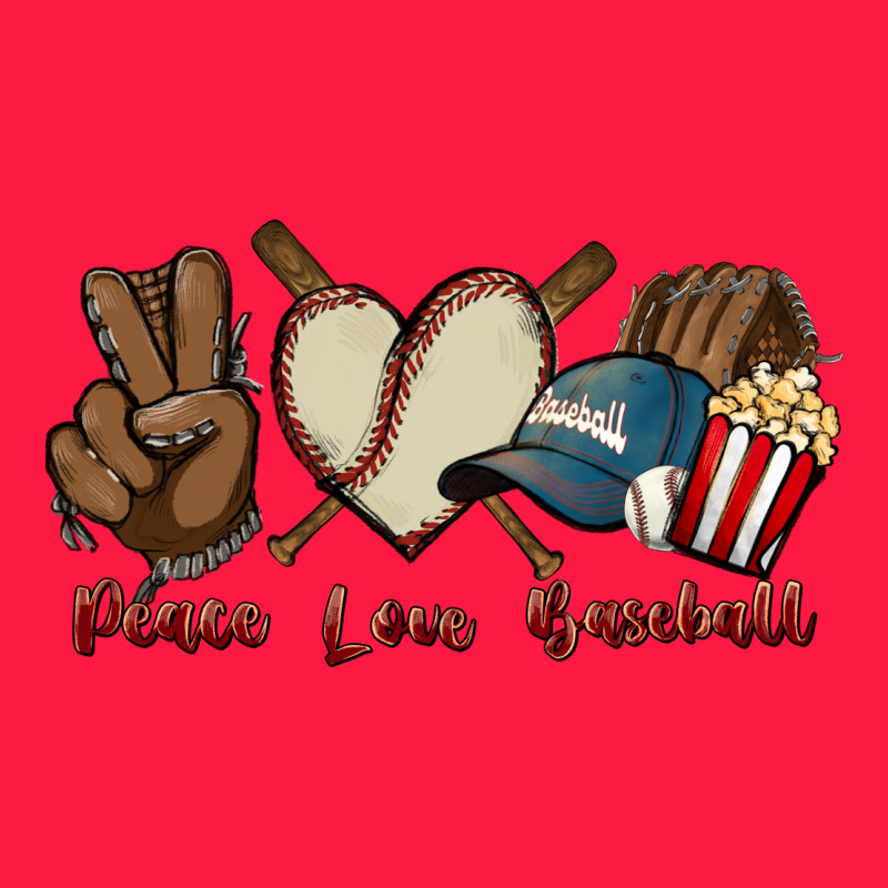 Peace Love Baseball Zipper Hoodie by HowdyJamesFarm | Teevron