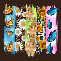 Easter Bunny Butterfly Daisy And Sunflower With Cowhide And  Leopard B Heavy Core Tee | Teevron