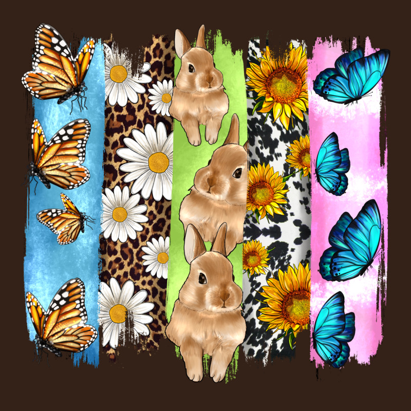Easter Bunny Butterfly Daisy And Sunflower With Cowhide And  Leopard B Heavy Core Tee by Artiststas | Teevron