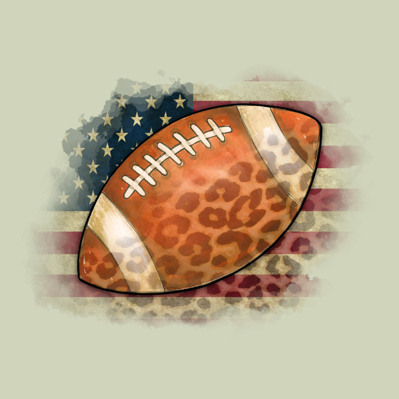 American Flag Football Leopard Heavyweight Hoodie by CowCowDesign | Teevron