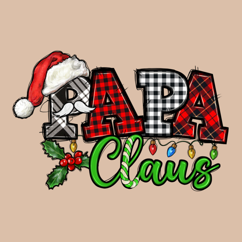 Papa Claus With Christmas Lights And Mistletoe Urban Heavy Tee by NancyCooperArtShop | Teevron