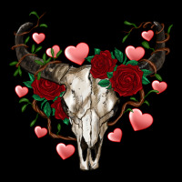 Valentine's Bull Skull Heavy Core Tee | Teevron