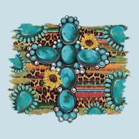 Western Gemstone Cross Sunflowers Serape Leopard Glitter Ladies Tee | Teevron