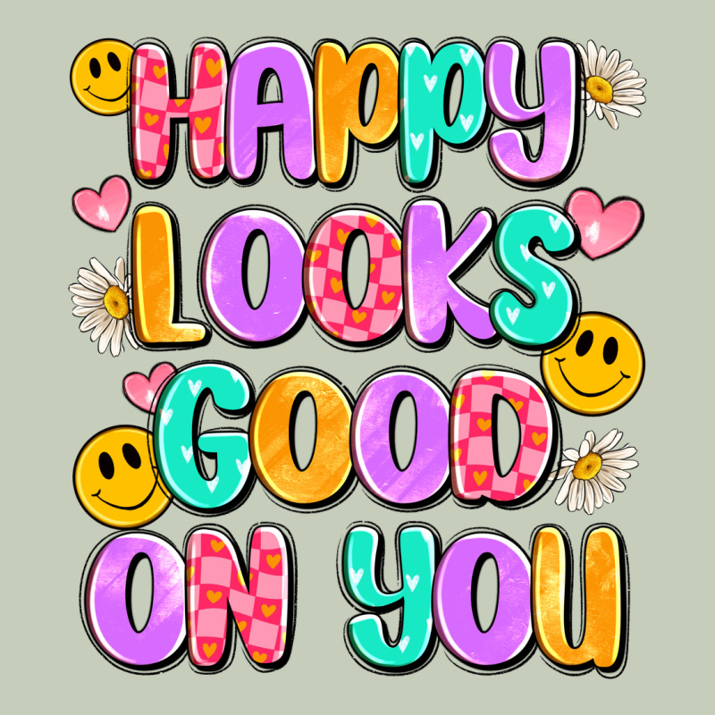 Happy Looks Good On You Long Sleeve Tee by Artiststas | Teevron