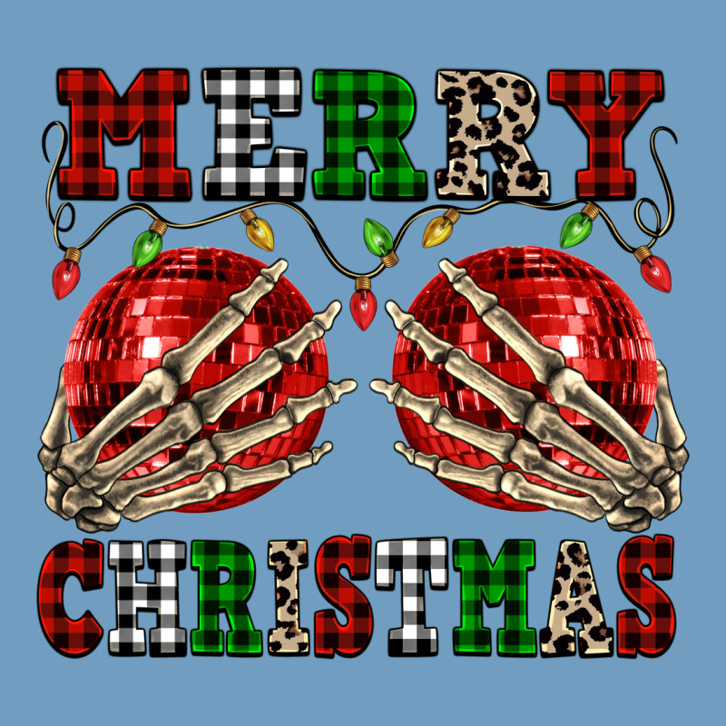 Merry Christmas Skeleton Hands Boobs Urban Heavy Tee by NancyCooperArtShop | Teevron