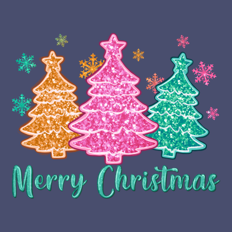 Merry Christmas Glitter Trees Vintage Tee by MaliasSmallBusiness | Teevron