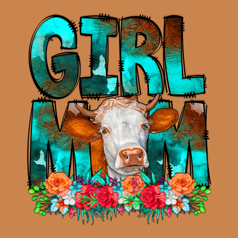 Girl Mom Cow Flowers Heavyweight Hoodie by CowCowDesign | Teevron